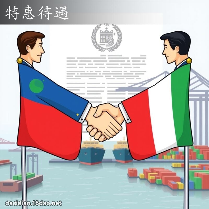 特惠待遇 - 国语大辞典配图