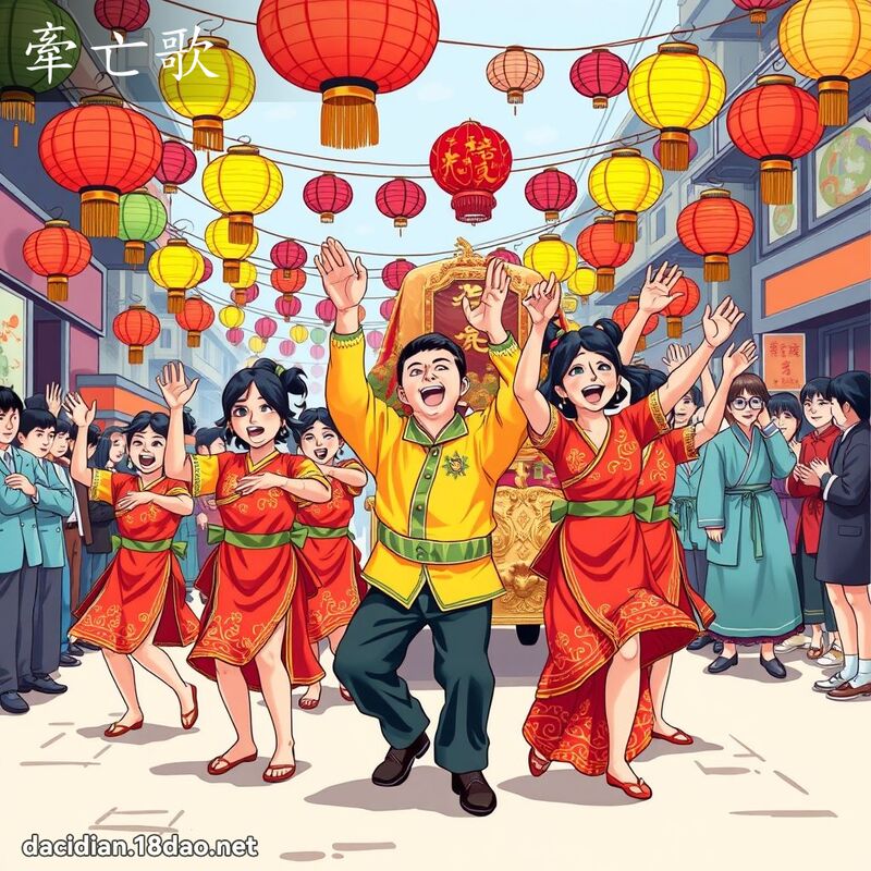 牽亡歌 - 國語大辭典配圖