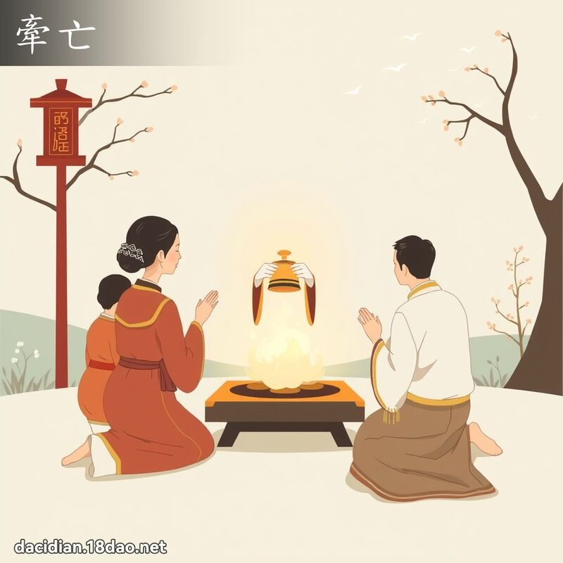 牽亡 - 國語大辭典配圖