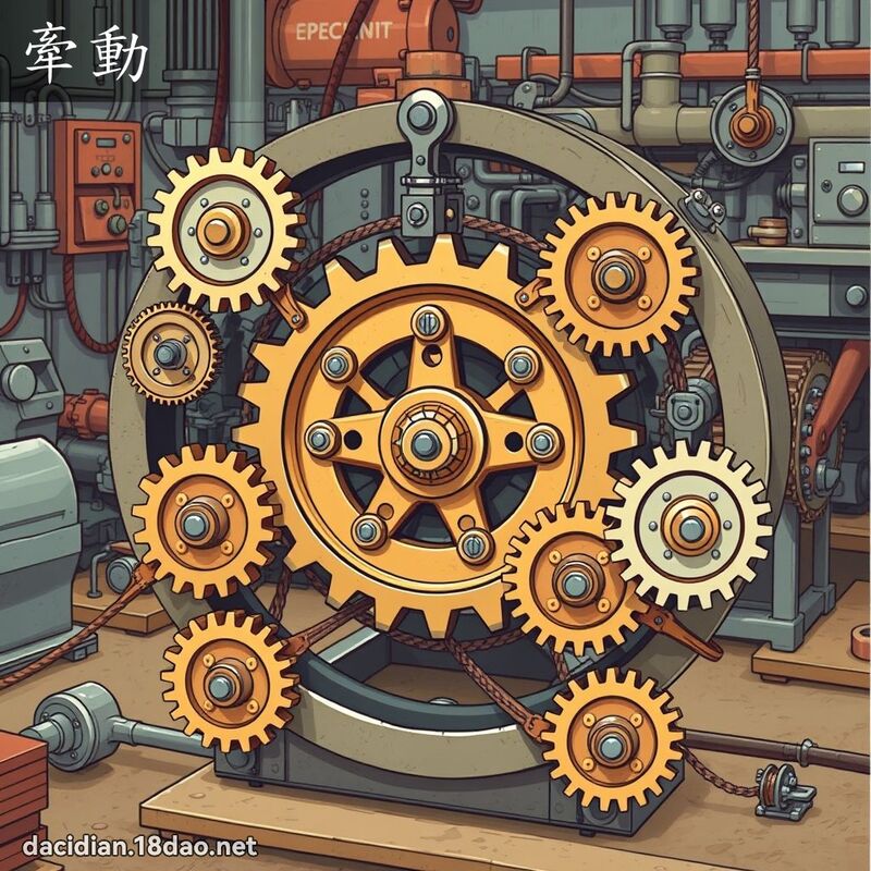 牽動 - 國語大辭典配圖