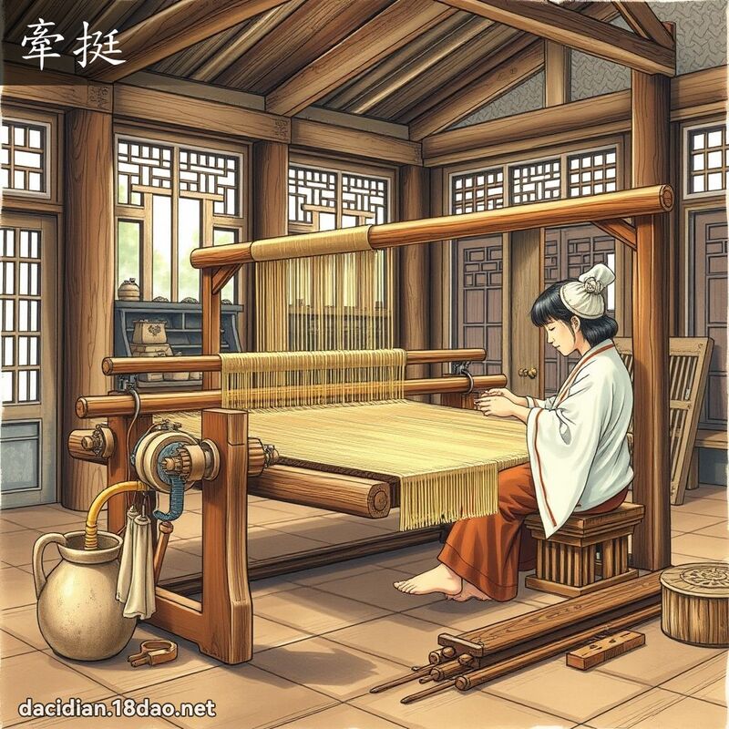牽挺 - 國語大辭典配圖