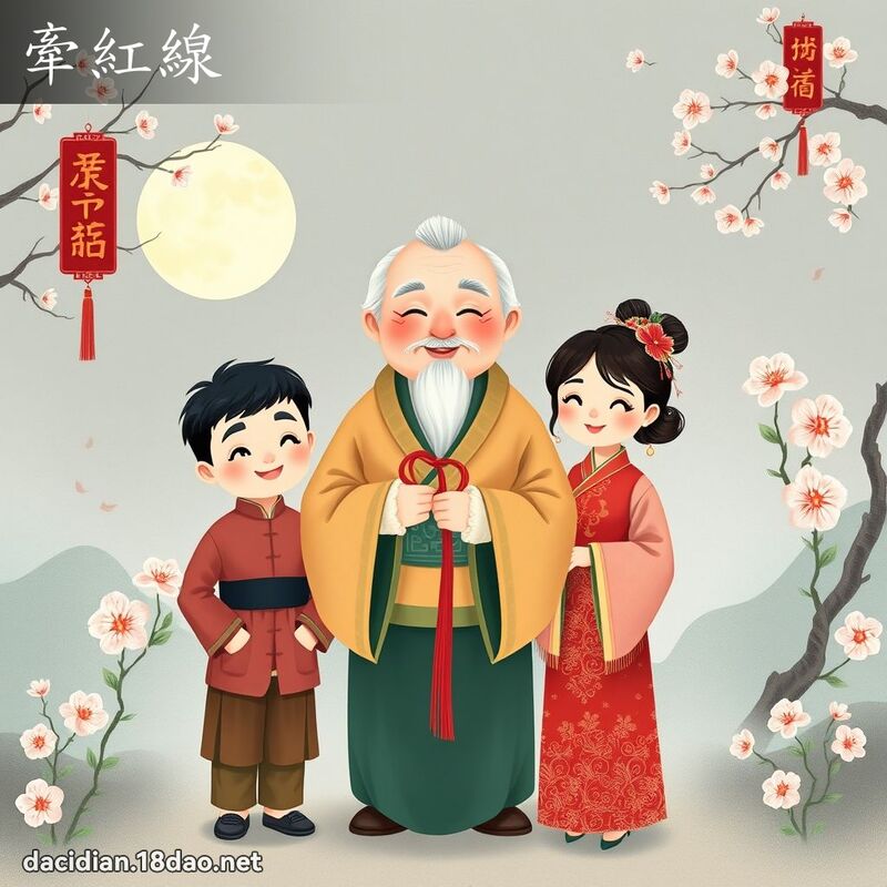 牵红线 - 国语大辞典配图