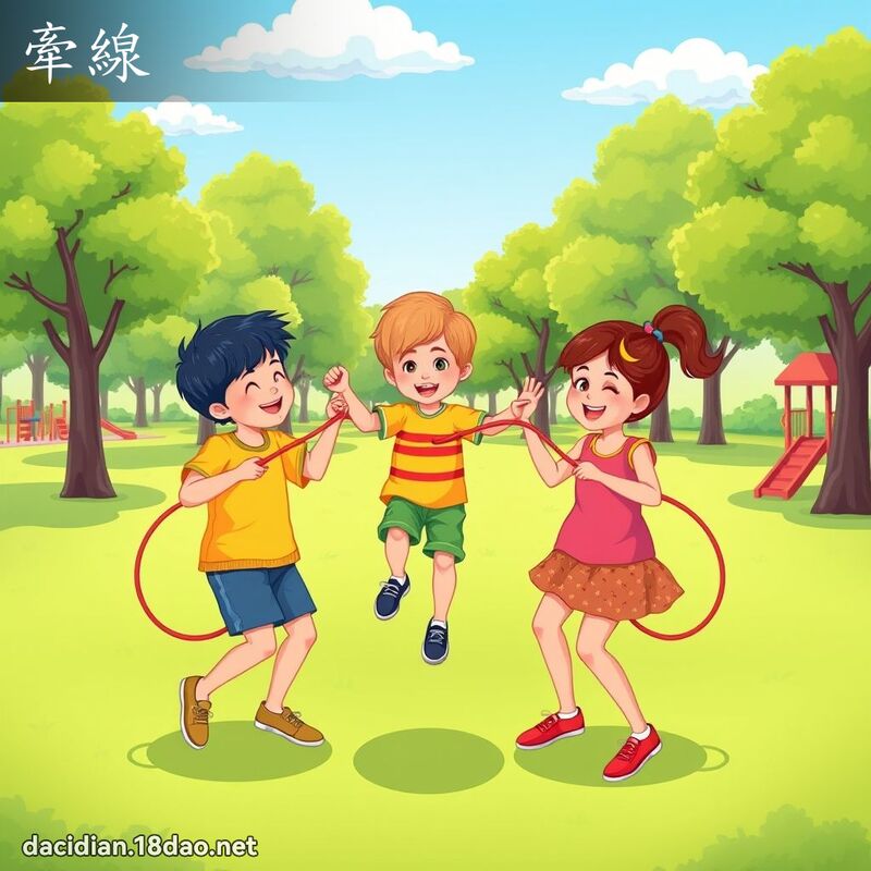 牵线 - 国语大辞典配图