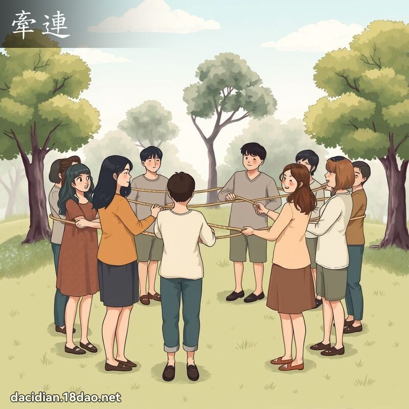 牵连 - 国语大辞典配图