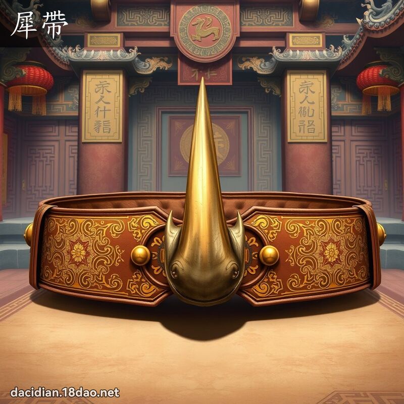 犀带 - 国语大辞典配图