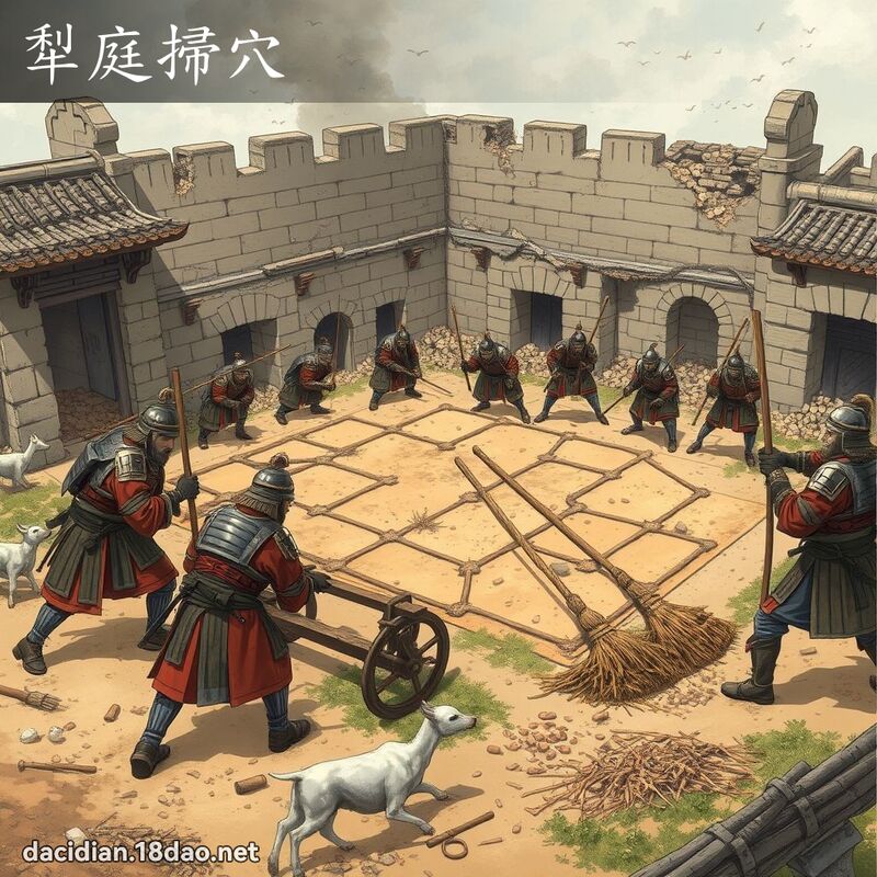 犁庭掃穴 - 國語大辭典配圖