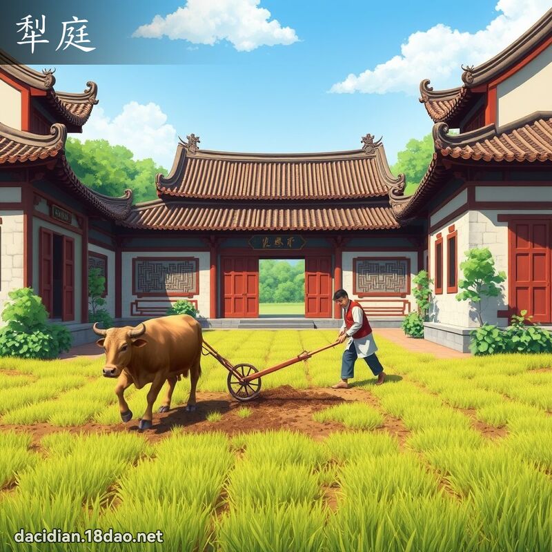 犁庭 - 國語大辭典配圖