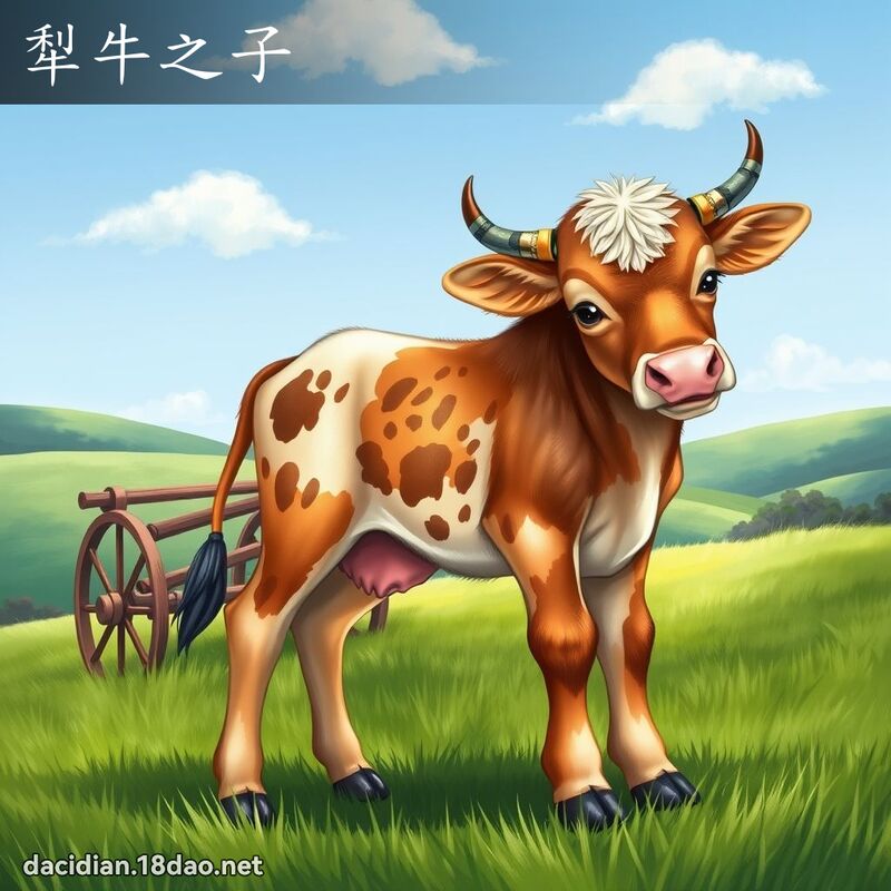 犁牛之子 - 國語大辭典配圖