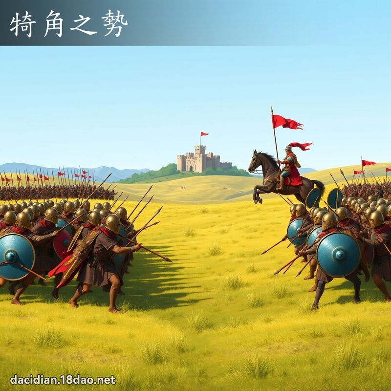 犄角之勢 - 國語大辭典配圖