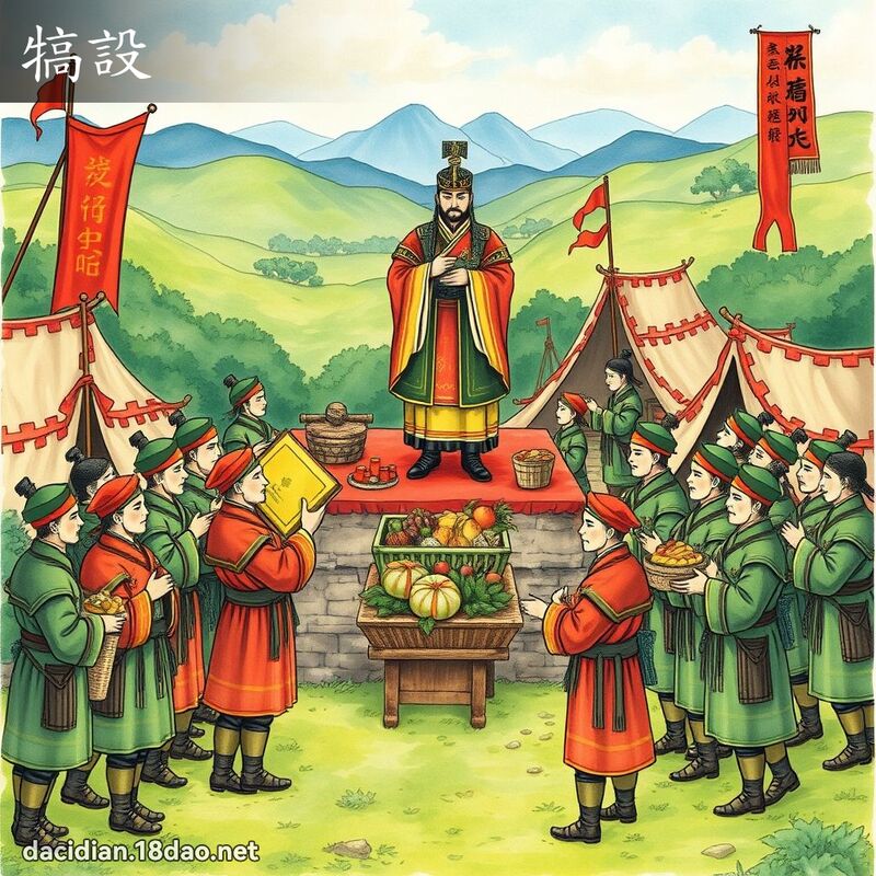 犒设 - 国语大辞典配图