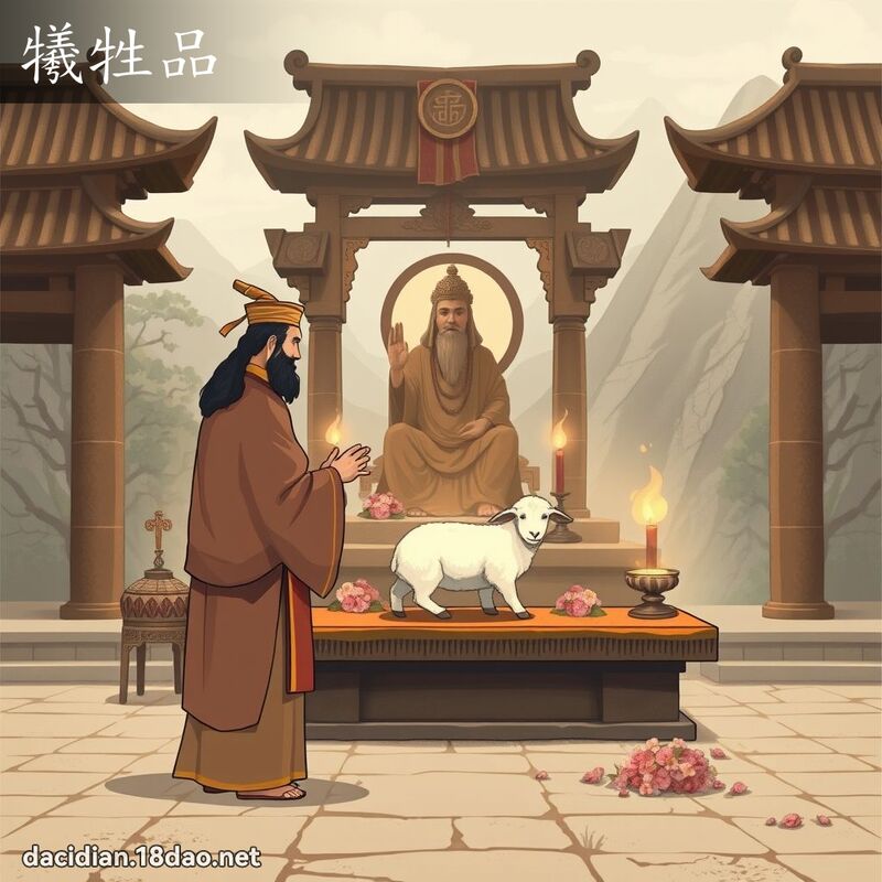 犧牲品 - 國語大辭典配圖