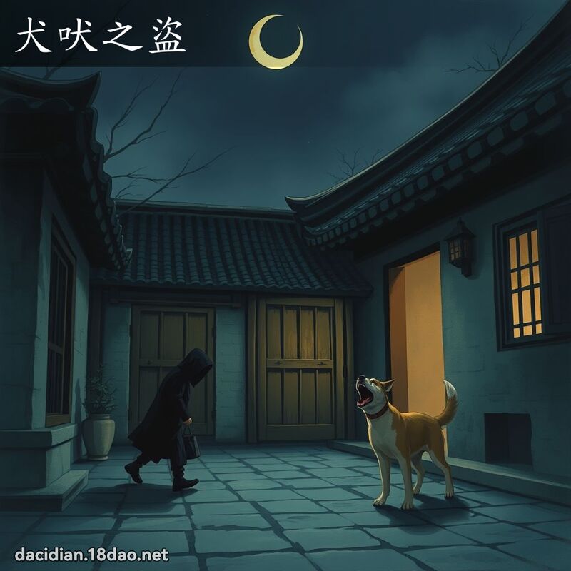 犬吠之盗 - 国语大辞典配图