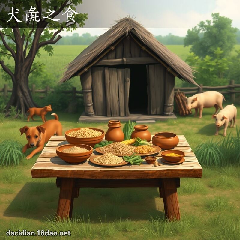 犬彘之食 - 国语大辞典配图