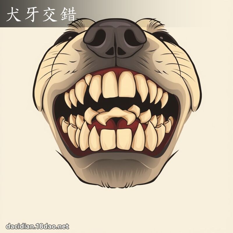 犬牙交错 - 国语大辞典配图