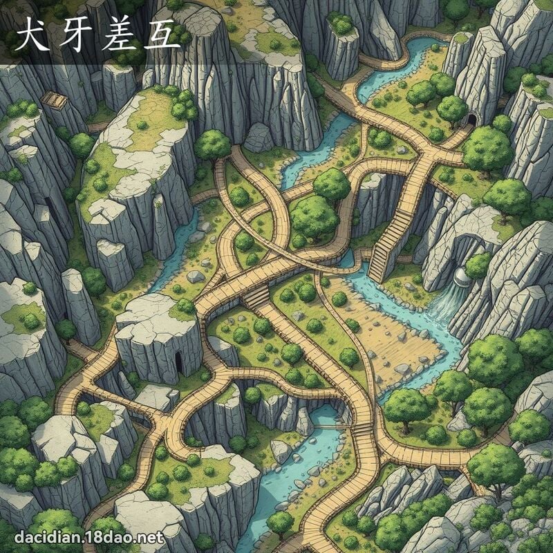 犬牙差互 - 國語大辭典配圖