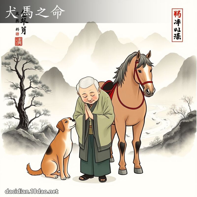 犬马之命 - 国语大辞典配图