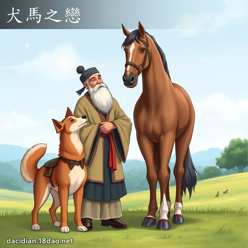 犬馬之戀 - 國語大辭典配圖