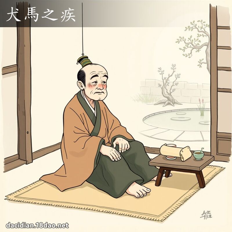 犬马之疾 - 国语大辞典配图