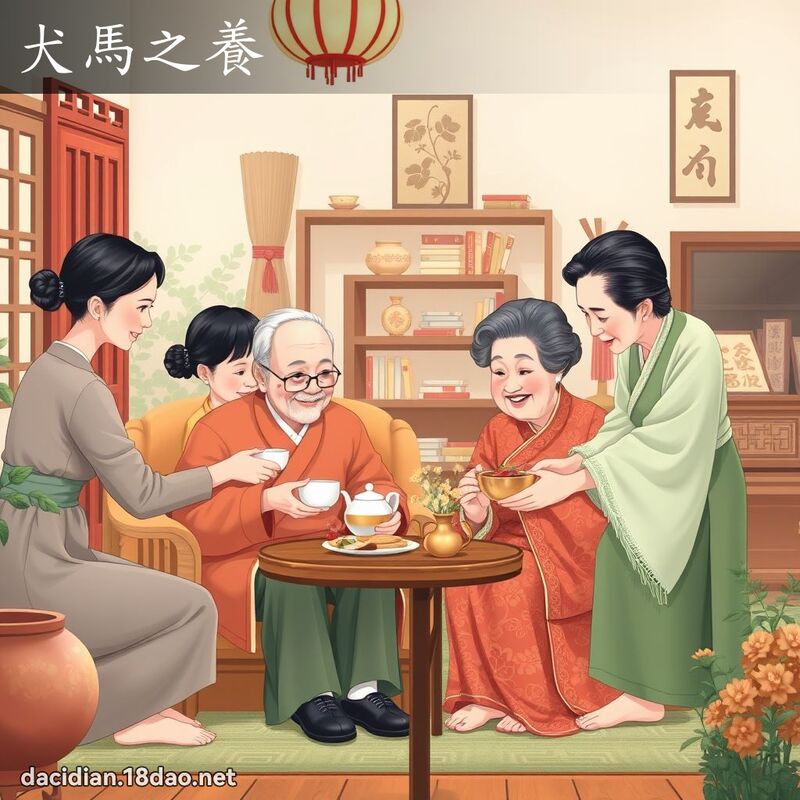 犬馬之養 - 國語大辭典配圖