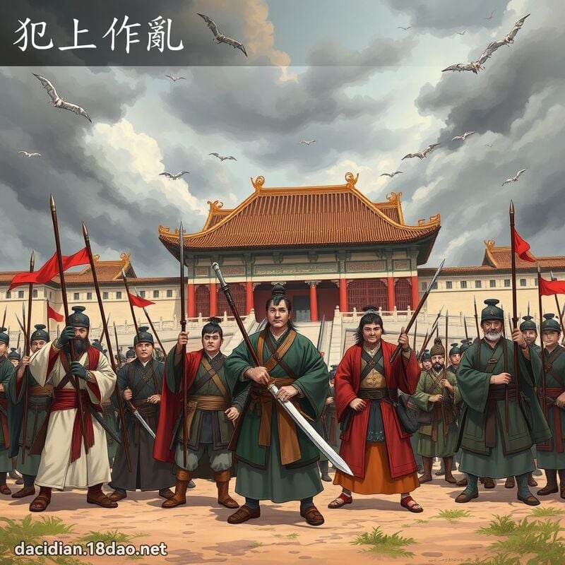 犯上作亂 - 國語大辭典配圖