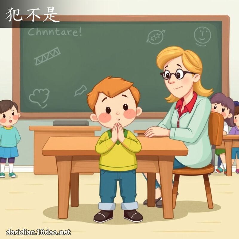 犯不是 - 国语大辞典配图