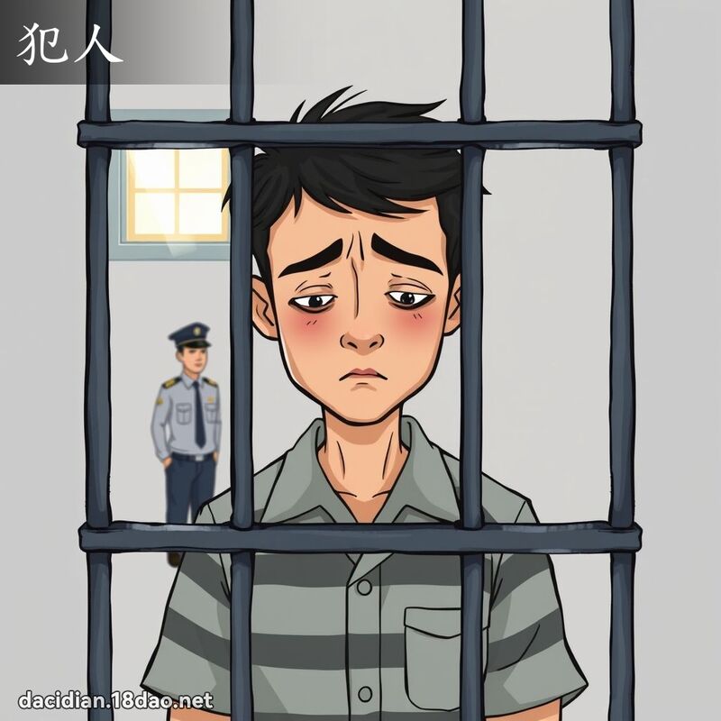 犯人 - 国语大辞典配图