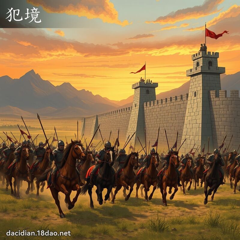 犯境 - 国语大辞典配图