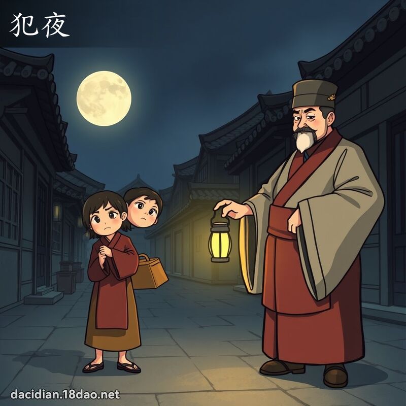 犯夜 - 國語大辭典配圖