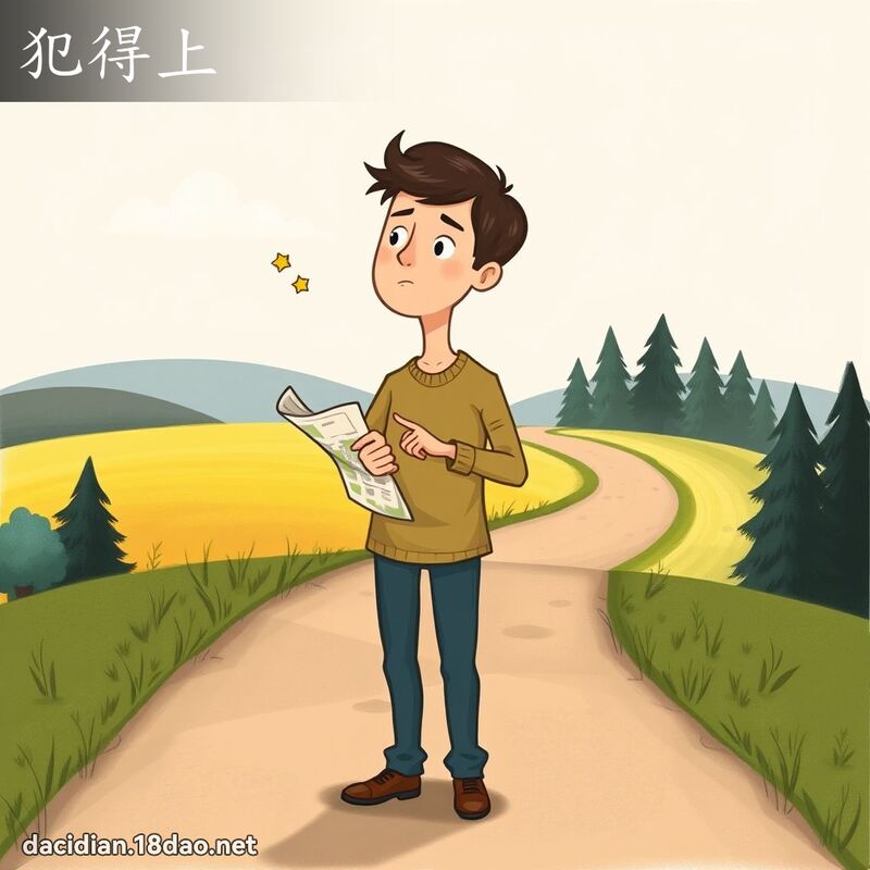 犯得上 - 國語大辭典配圖
