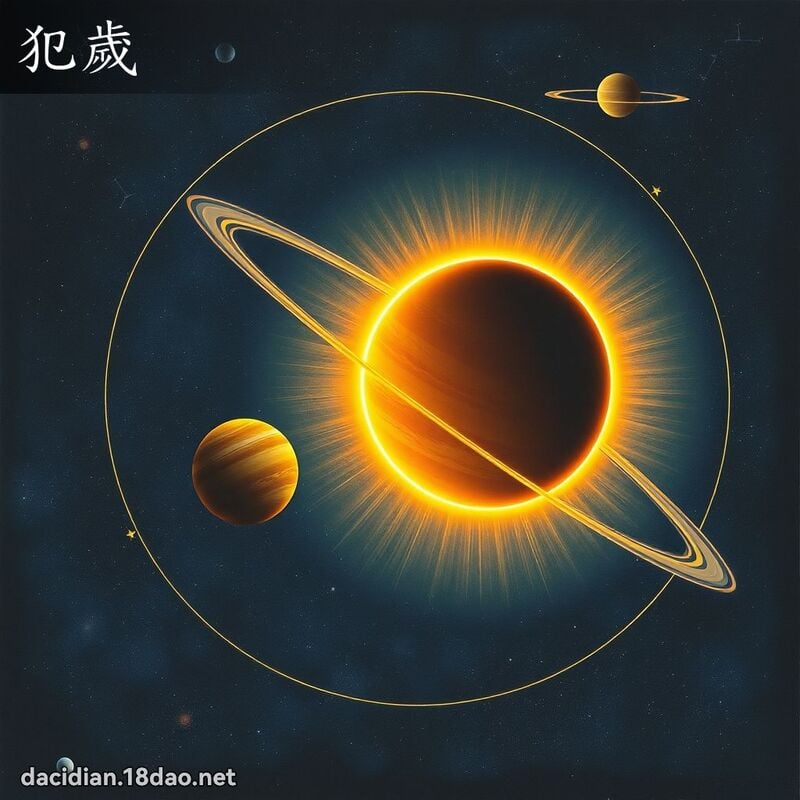 犯岁 - 国语大辞典配图
