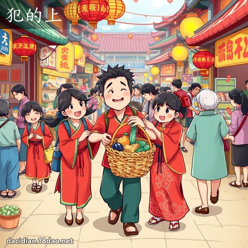 犯的上 - 國語大辭典配圖