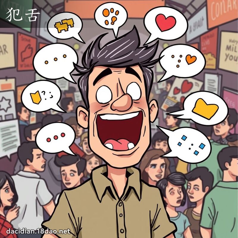 犯舌 - 國語大辭典配圖