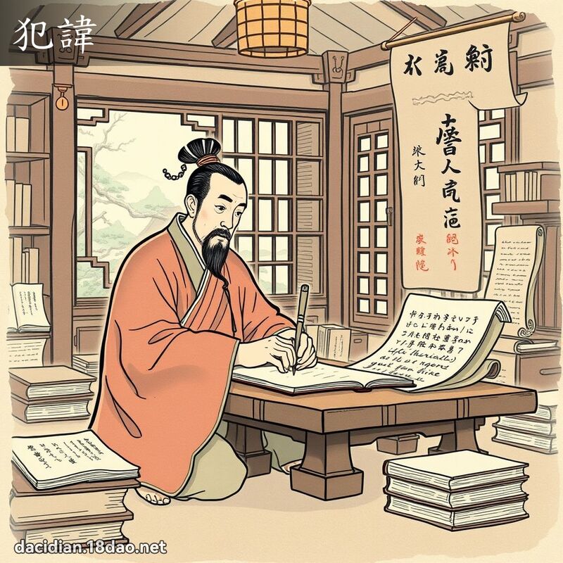 犯讳 - 国语大辞典配图