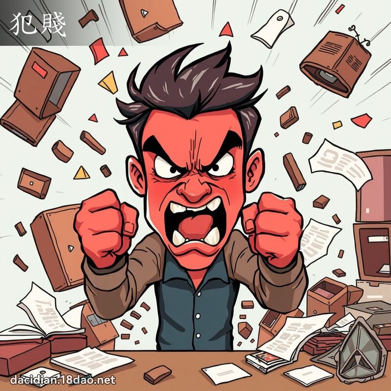 犯贱 - 国语大辞典配图