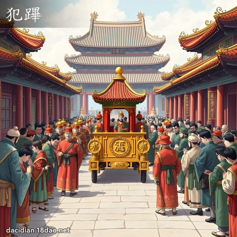犯蹕 - 國語大辭典配圖