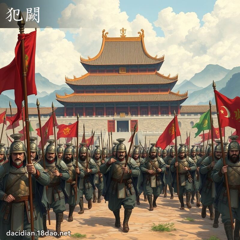 犯闕 - 國語大辭典配圖