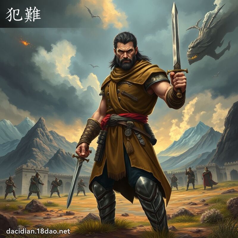 犯難 - 國語大辭典配圖