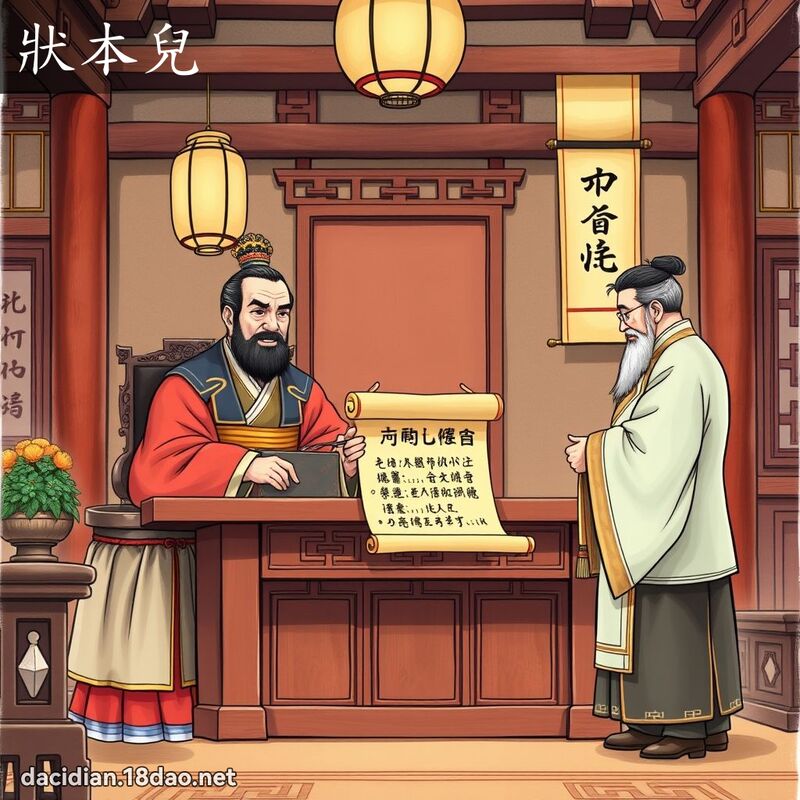 状本儿 - 国语大辞典配图