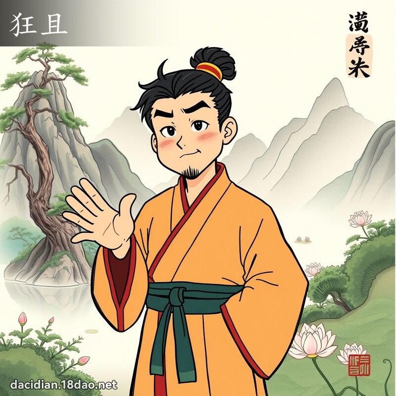 狂且 - 國語大辭典配圖