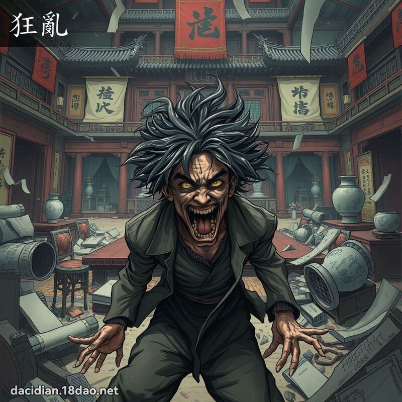 狂乱 - 国语大辞典配图
