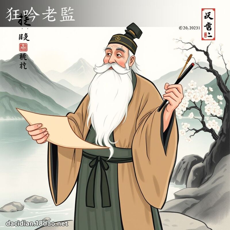 狂吟老监 - 国语大辞典配图