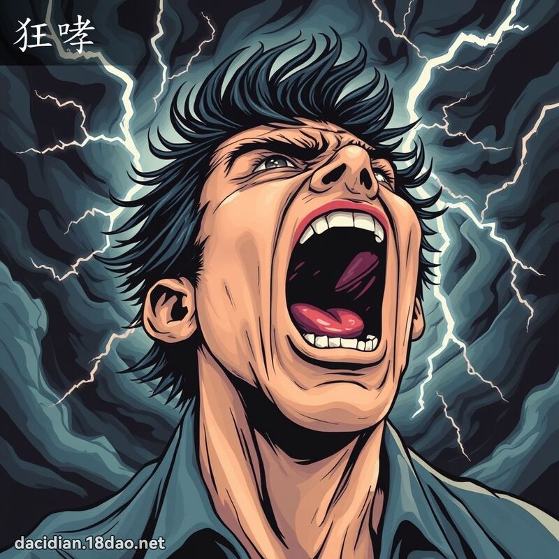 狂哮 - 国语大辞典配图