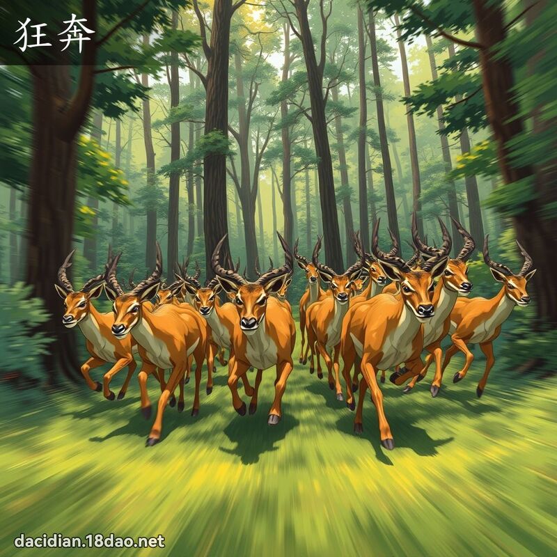 狂奔 - 國語大辭典配圖