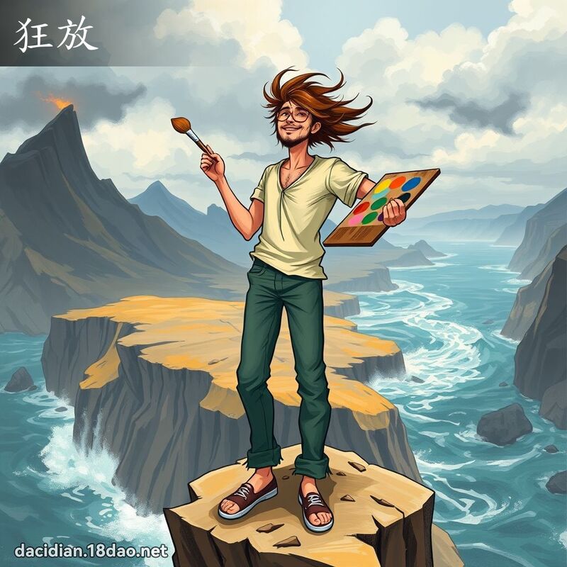 狂放 - 国语大辞典配图