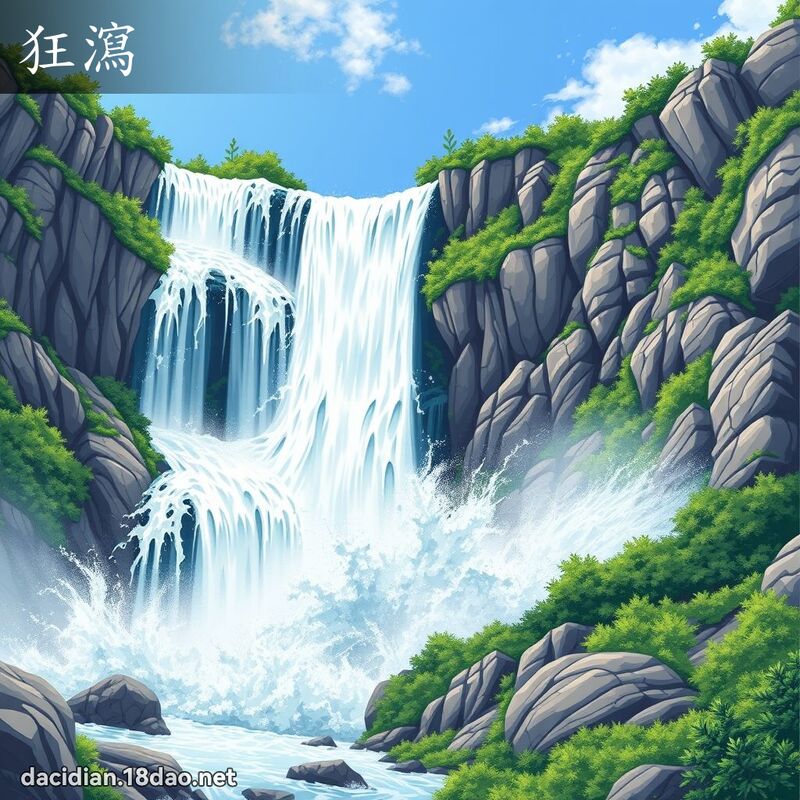 狂瀉 - 國語大辭典配圖