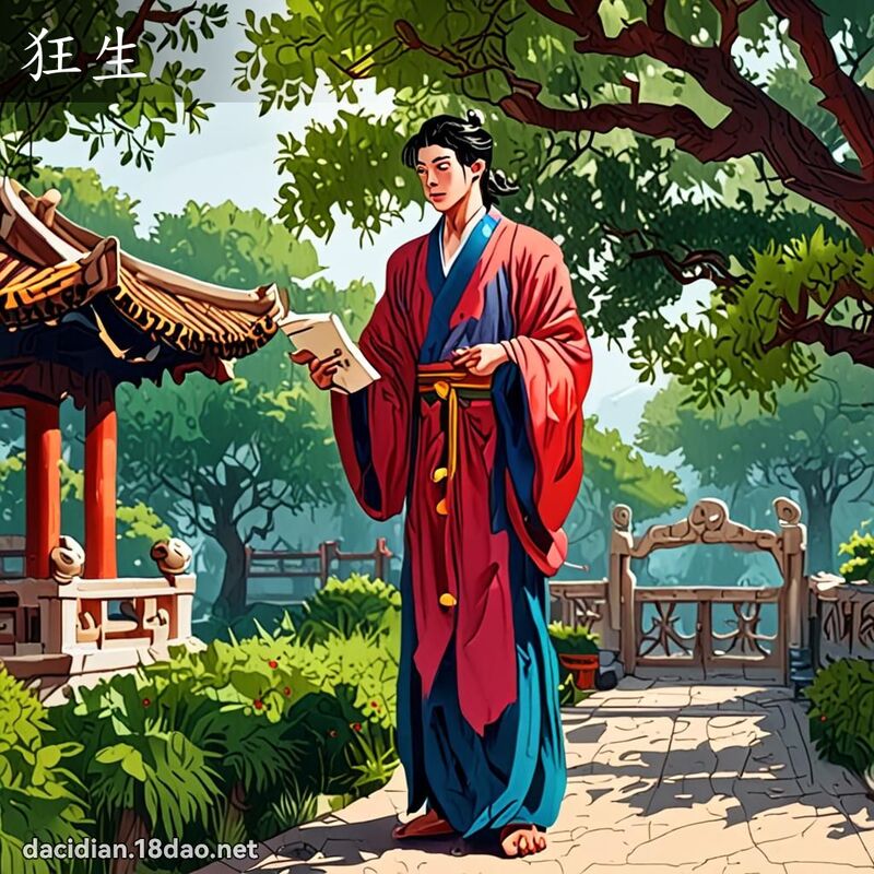 狂生 - 國語大辭典配圖