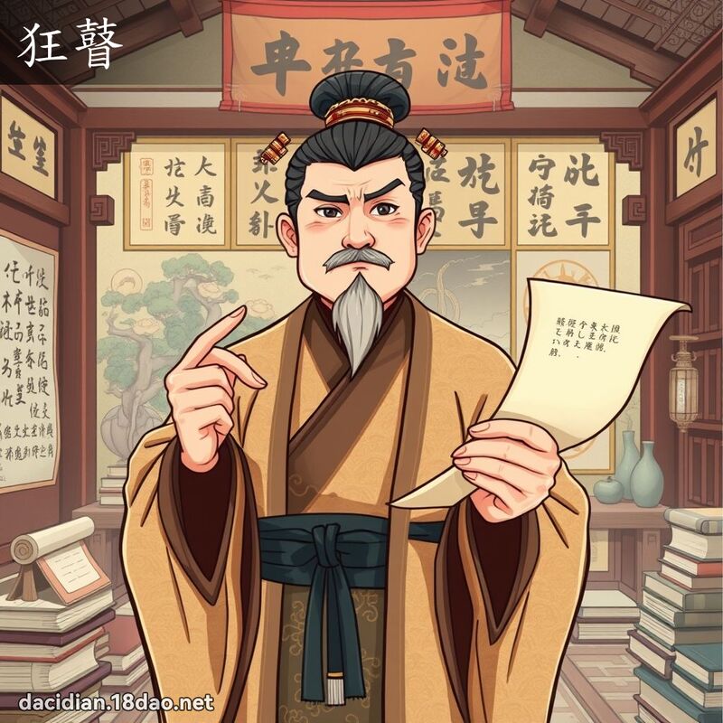 狂瞽 - 国语大辞典配图