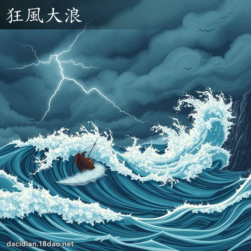 狂风大浪 - 国语大辞典配图