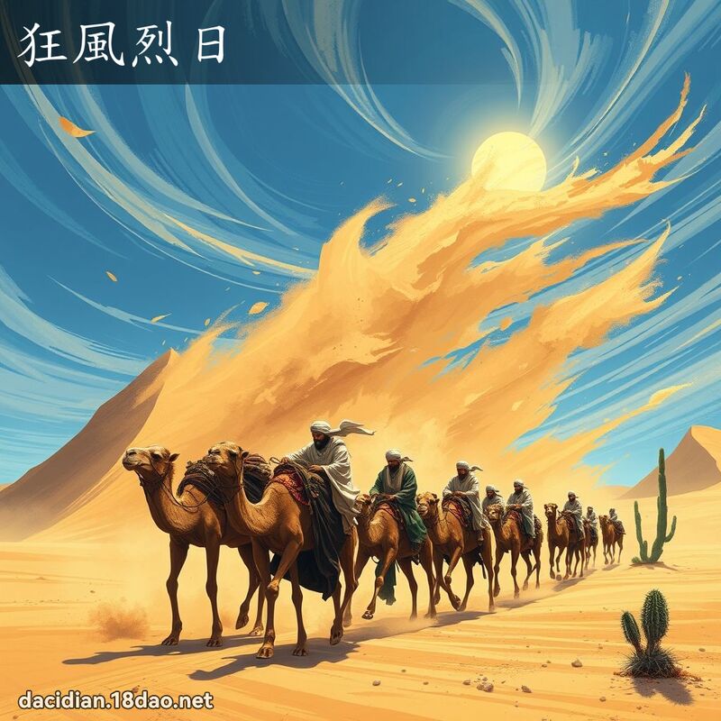 狂風烈日 - 國語大辭典配圖