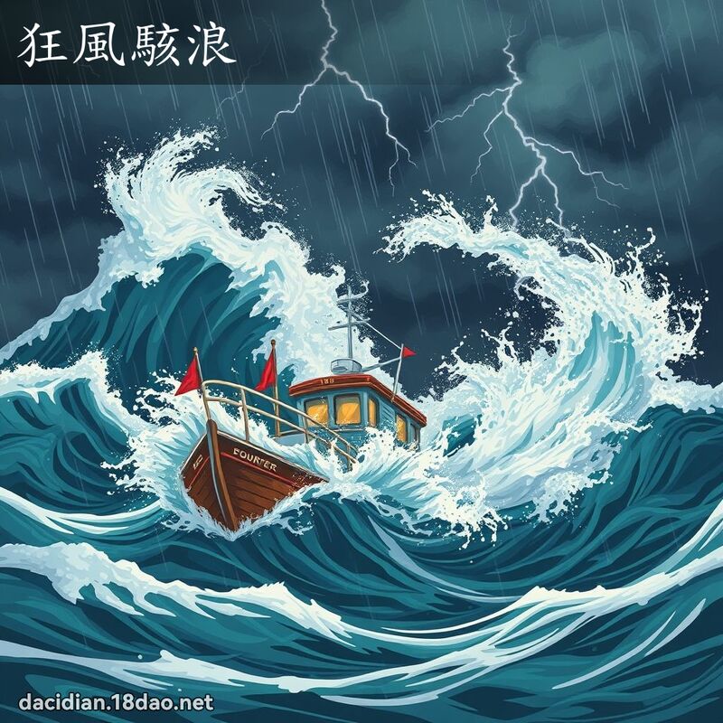 狂風駭浪 - 國語大辭典配圖